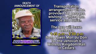 Joseph Francis Paul short 1