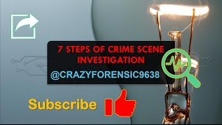 7 steps of crime scene investigation@crazyforensic9638