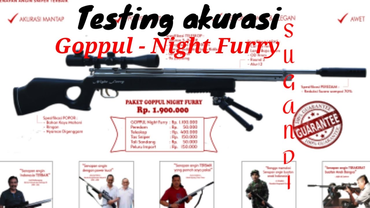 Senapan Angin Sharp Laras Panjang Goppul Night Furry Dari Indosniper