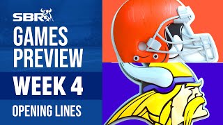 NFL Opening Lines Week 4 🏈 | Browns vs. Vikings Early Odds And Preview