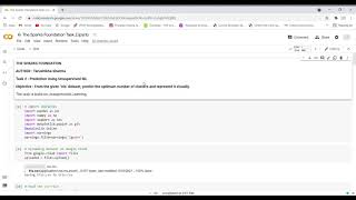 Prediction Using Unsupervised ML(Task -2 The Sparks Foundation)