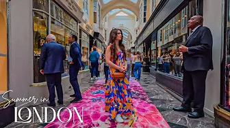 🌤️ London Summer Walk: Waterloo to Mayfair | South Bank to Secret Squares | 4K HDR Walking Tour