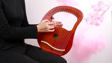 《我心永恒》19 strings brown lyre harp