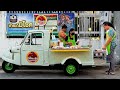 Cafe vlog food truck design aesthetic thai street food relax mobile restaurant idea japanese kei car