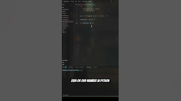 Even or odd number in python #python #javascript #education #coding #tutorial