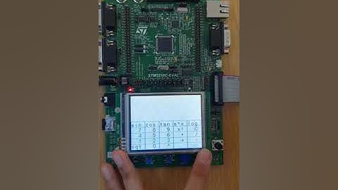 STM32 ile Dokunmatik Bilimsel Hesap Makinası