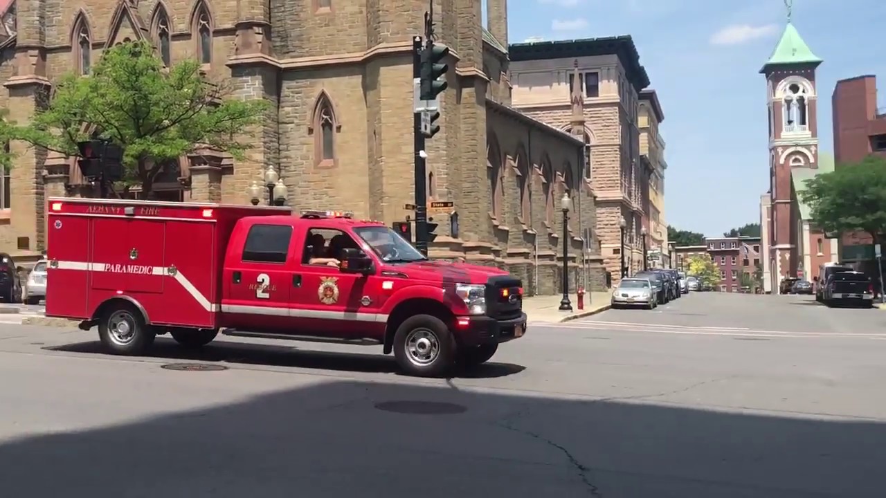Albany, NY Fire Dept. Rescue 2 responding YouTube