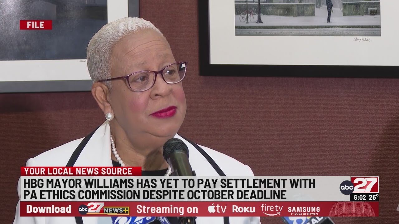 Harrisburg mayor's ethics settlement payment overdue, commission says