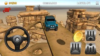 Mountain Climb 4x4: Blue Jeep Wrangler Driving Impossible Stunts - Levels 94 to 95 Android Gameplay screenshot 1