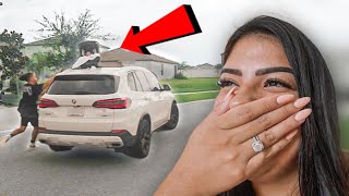 Driving with Baby On Top Of Car Prank!