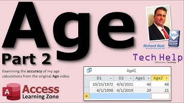 Calculating Age Part 2: Check the Accuracy of Calculations in my Original Microsoft Access Age Video