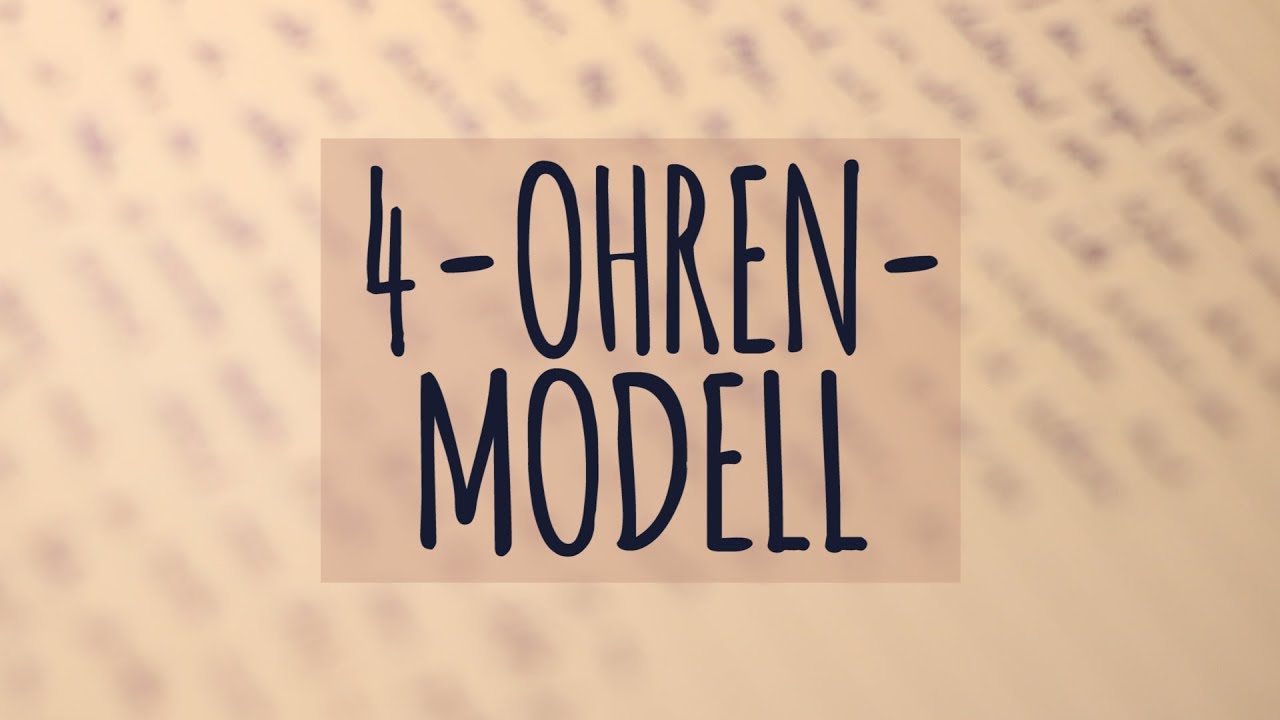 New Update Vier-Ohren-Modell einfach erklärt! | Ebenen | Beispiel