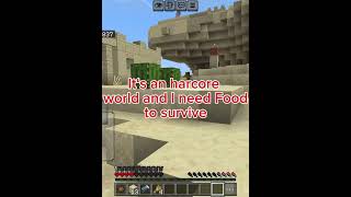 I lost my one day Hardcore-World #minecraft #subscribe #shorts #gaming #games #gameplay #hardcore