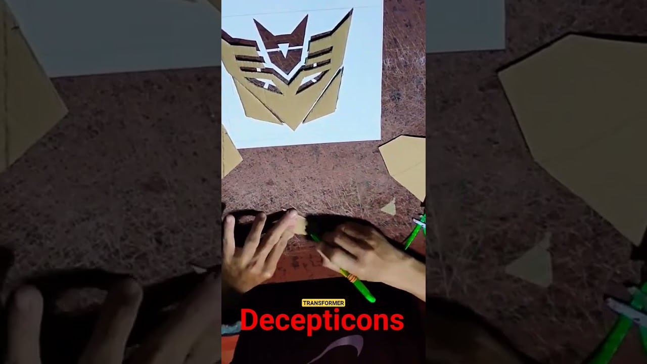 Decepticons Transformer Logo Display (ArtStencil) #art #artist #viral #fyp #reels #shorts #short