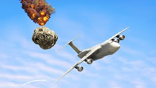 Huge Meteorite Collides With The Army Plane