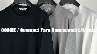 COOTIE / Compact Yarn Honeycomb L/S Tee