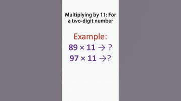 multiplying by 11 for a two digits number #maths #mathstricks #education
