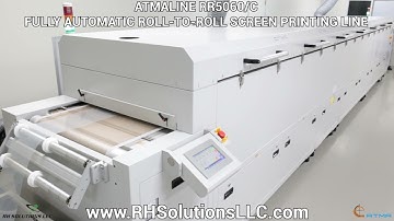 ATMALINE RR5060/C FULLY AUTOMATIC ROLL-TO-ROLL SCREEN PRINTING LINE
