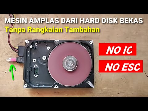 UBAH HARD DISK JADI MESIN AMPLAS TANPA RANGKAIAN TAMBAHAN | IDE KREATIF DARI HDD KOMPUTER