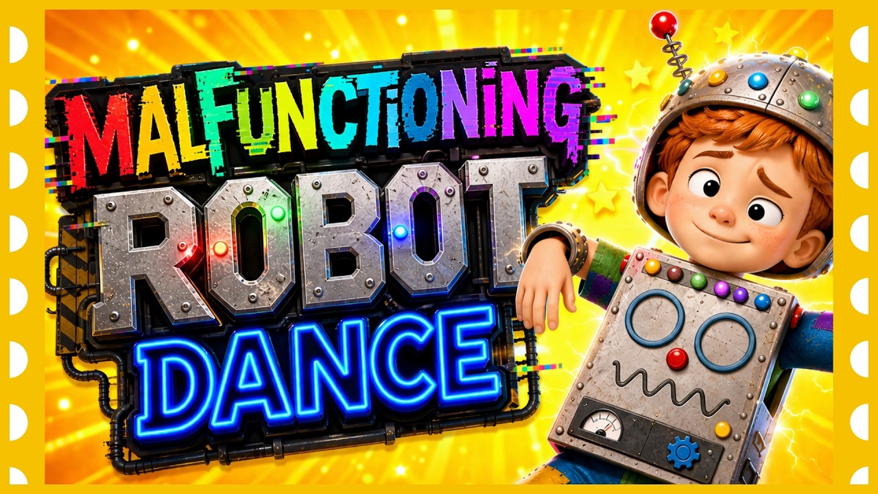 Wobbly Robot Dance Song for Kids (Funky Glitches Included) Brain Break Song for Kids