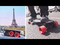 CE SKATE ÉLECTRIQUE EST PLIABLE !! - Linky Foldable Skateboard