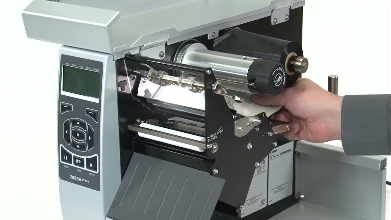 Zebra ZT510 Ribbon and Media Loading (Carregamento Ribbon e Etiquetas) YouTube