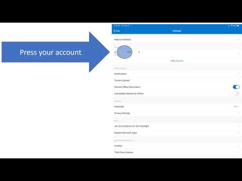 How to Sign Out OneDrive in iPad