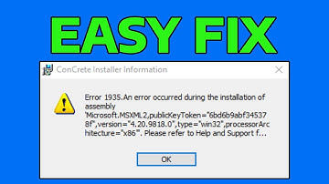 How To Fix Error 1935 An Error Occurred During The Installation Of Assembly Component