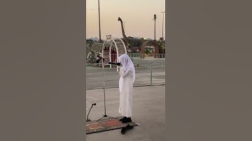 القارئ البراء القدري حديقة الملك فهد اذان المغرب بالمدينه المنوره