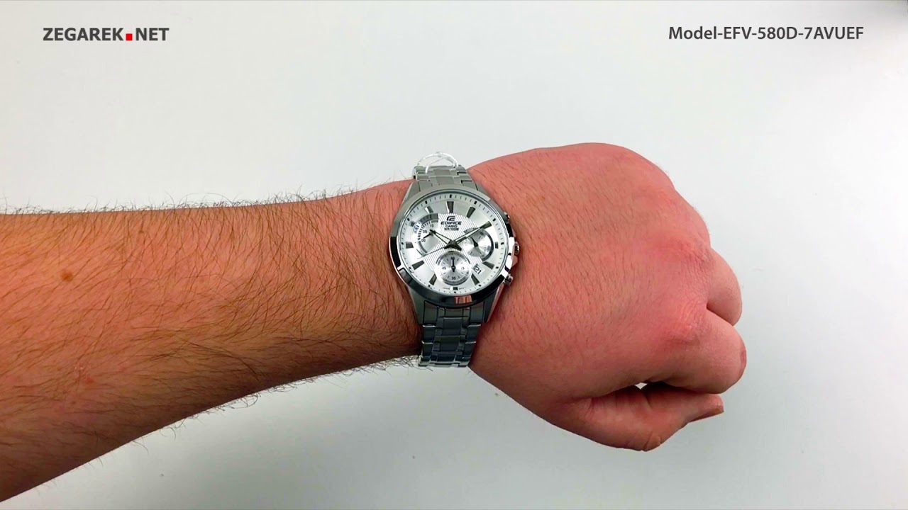 Casio EDIFICE Momentum EFV-580D-7AVUEF - Zegarek.net - YouTube