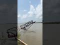 When I saw the big fish running away, I immediately threw the net. #shorts #fishing #fishingvideo