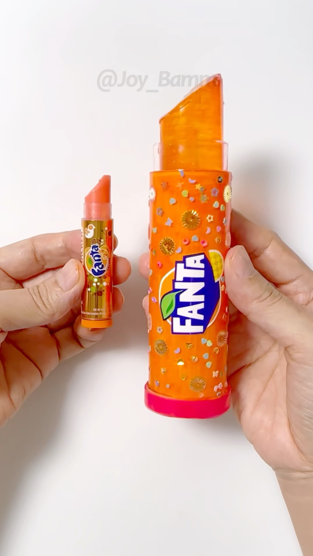 ⏪⏪⏪Reverse Play?Fanta BIG Lipbalm DIY with Nano Tape!