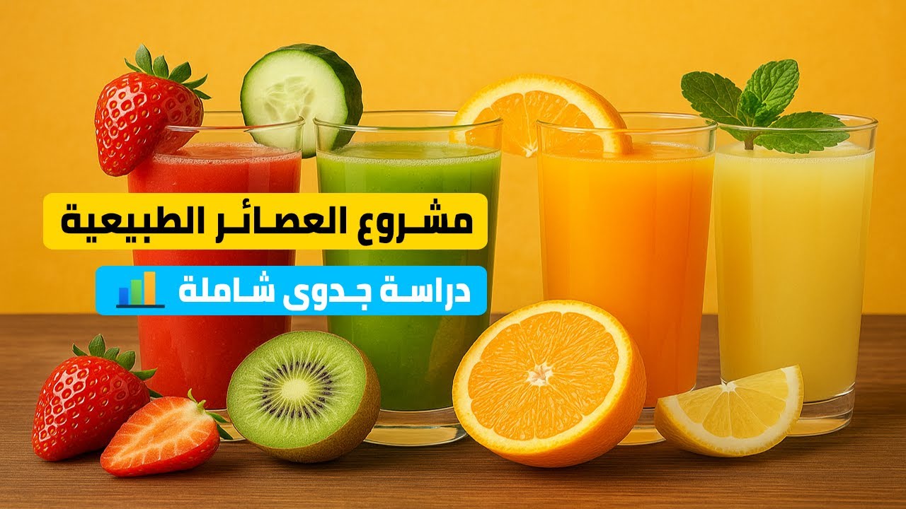 دراسة جدوى مشروع عصائر طبيعية | محل عصائر فريش | التكاليف و  الأرباح