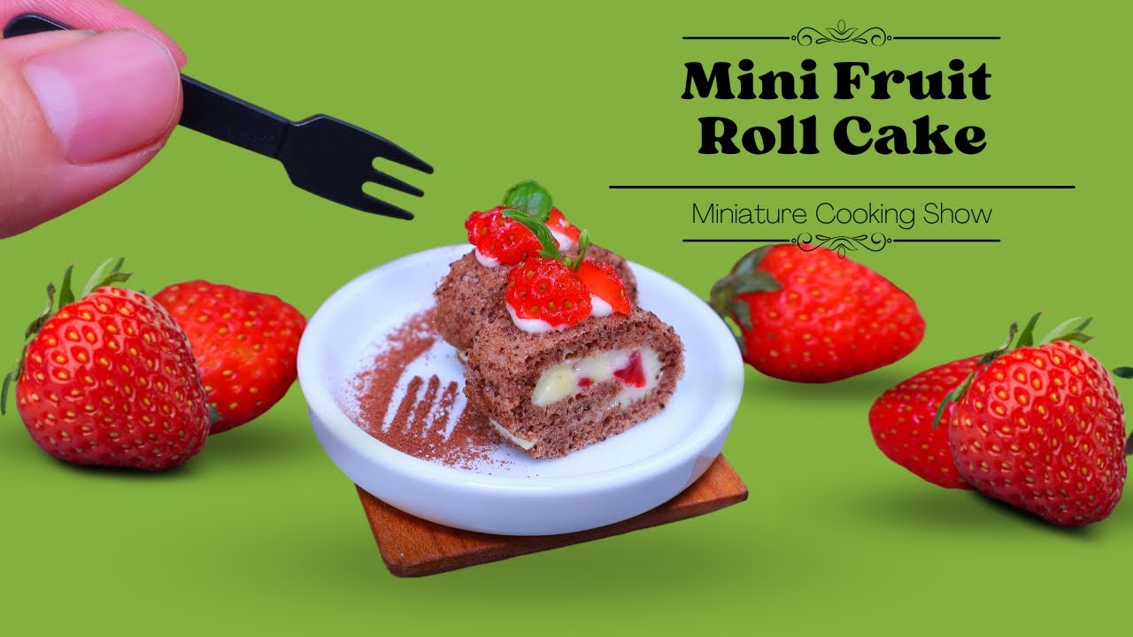 Miniature Roll Cake Amazing Miniature Fruit Roll Cake Miniature