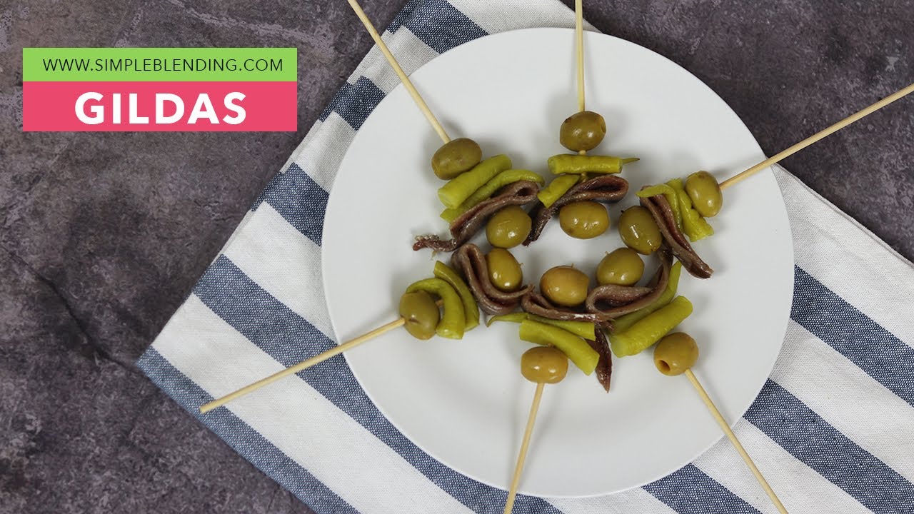 GILDAS | Cómo hacer gildas en casa | Brocheta de encurtidos