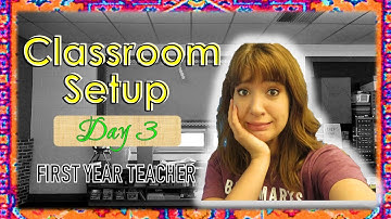 Classroom Setup Day 3 | Saggy Bulletin Boards!