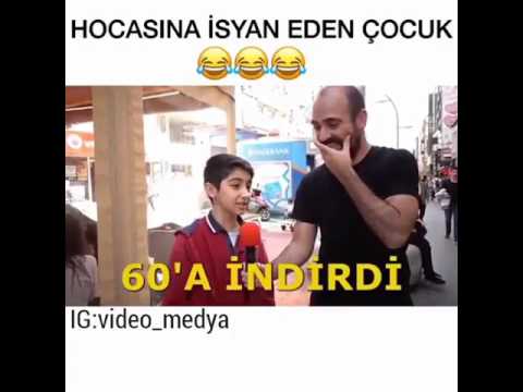 Hocasına isyan eden çocuk