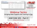 1-37 AiM CAN 101 Part 2 - Live Webinar with Robbie Yeoman - 8/4/2020