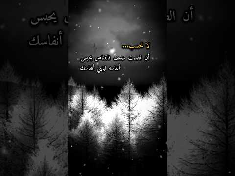 الصمت ليس ضعف فالقناص يحبس أنفاسه لينهي أنفاسك