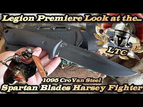 Legion Premiere Look at the Spartan Blades Harsey Fighter in 1095 CroVan Steel