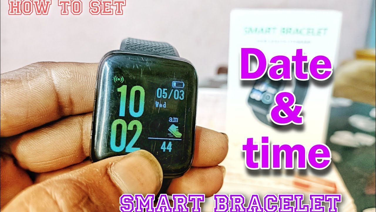 Smart Bracelet, How to set Time , Charging , Fitness Track, unboxing &Quick  setting to smartphone - YouTube