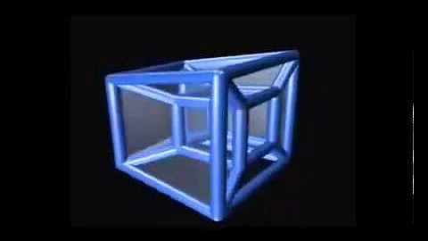 Third dimension cube Hypercube in the fourth dimension