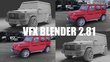 VFX BLENDER 2.81 MERCEDES SYCLES RENDER