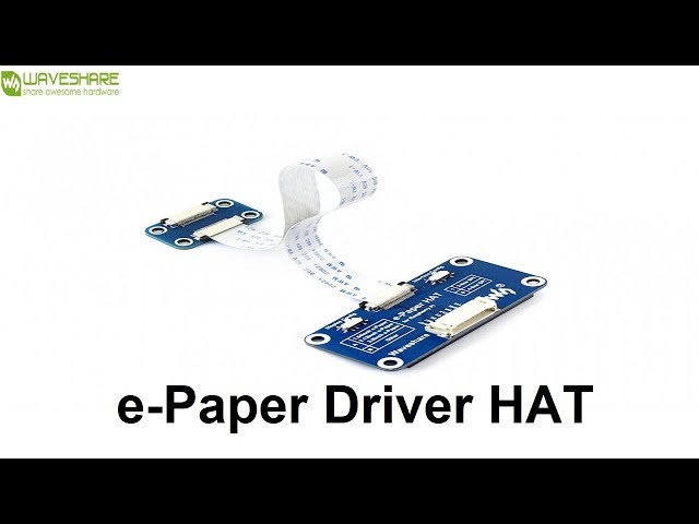 Driver Hat Pour écrans E-Paper Waveshare - Compatible Raspberry Pi, Jetson Nano, STM32 - Interface SPI - Alimentation 3.3V-5V - 2