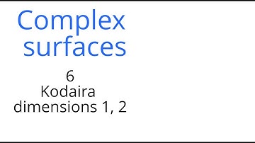 Complex surfaces 6: Kodaira dimensions 1 and 2