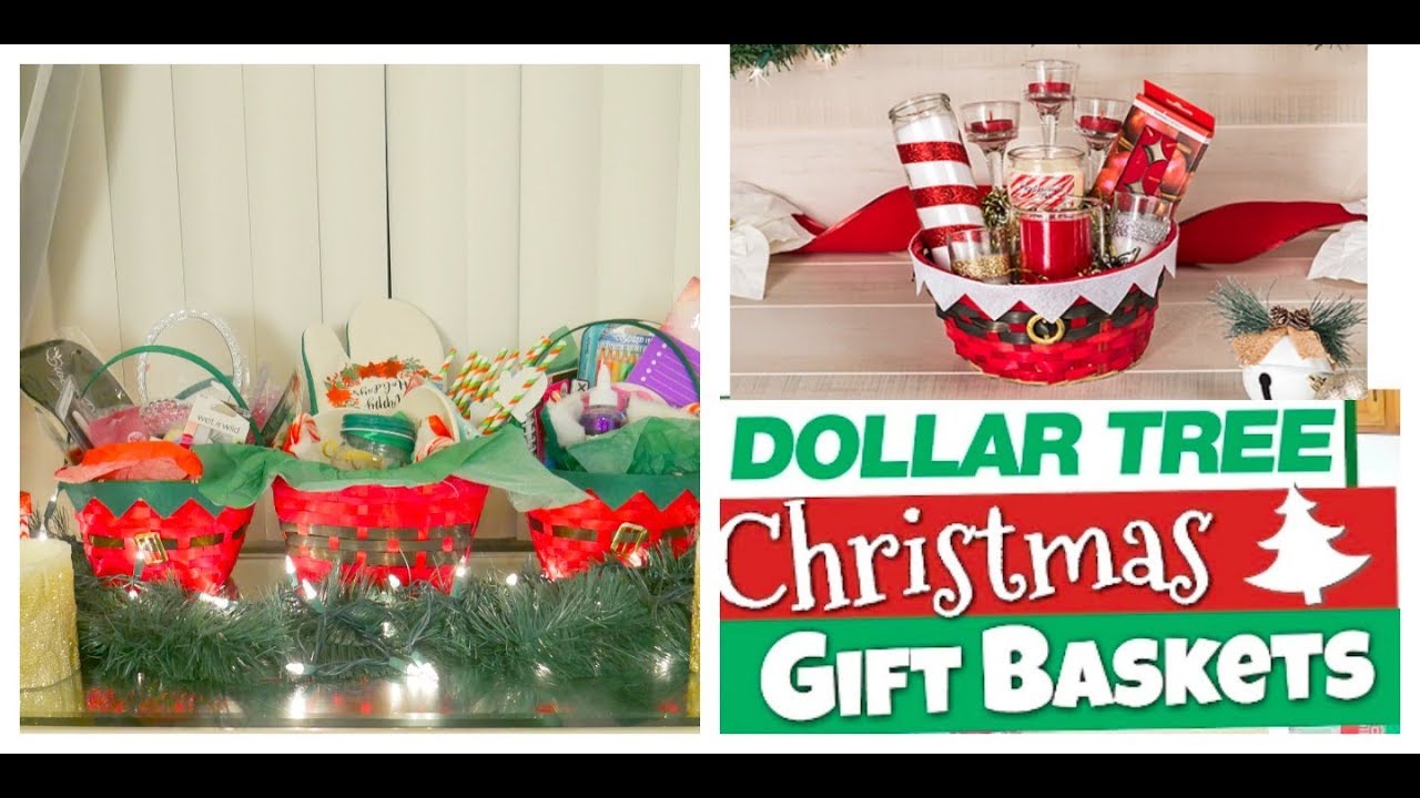 DIY DOLLAR TREE CHRISTMAS GIFT BASKETS 🎄 Budget