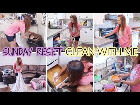ULTIMATE WHOLE HOUSE CLEAN WITH ME 2022 / SUNDAY RESET / CLEANING ...