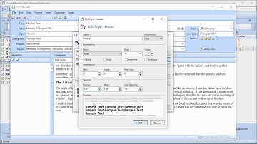 Using Styles in Personal Historian