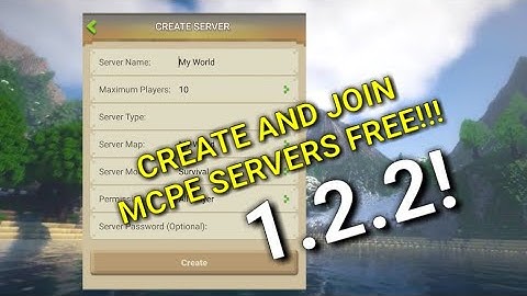 HOW TO MAKE YOUR OWN SERVER IN MINECRAFT PE 1.2.2!!