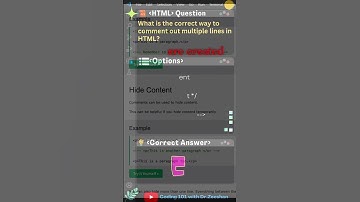 HTML Coding 101: Comments in #html #webdevelopment #shorts